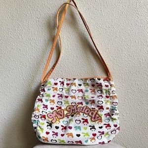 Vintage Y2K Sanrio My Melody Heart Rainbow Sequin Shoulder Bag 2008
